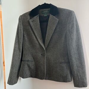 Ralph Lauren Women's Black and Gray Blazer